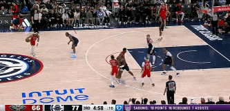 金年会这个运动能力！鹈鹕里夫斯抛投不中 米西起飞滑翔隔着祖巴茨补扣