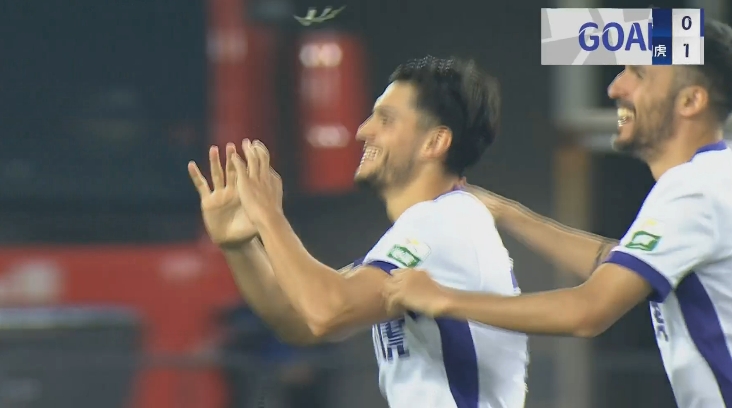 金年会萨尔瓦多开场43秒进球，是采集数据以来津门虎在中超的最快进球